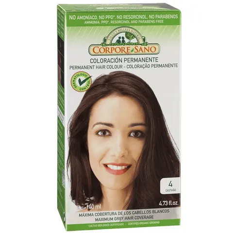 Corpore Sano Tinte 4 Castaño 140ml – imagen 1