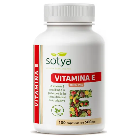 Sotya Vitamina E 100% 500mg 100 cápsulas – imagen 1