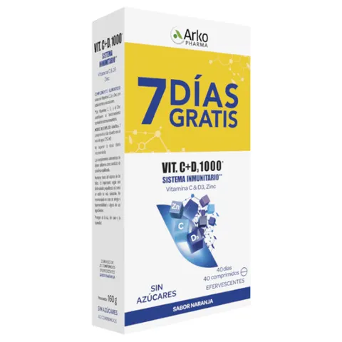 Arkopharma vitamina c+d3 2x20 40 un – imagen 1