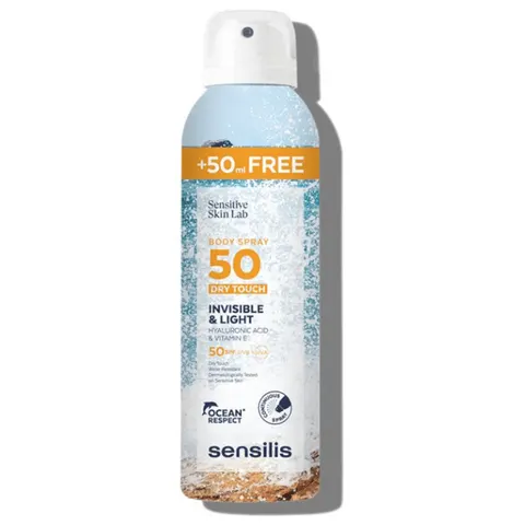 Sensilis Invisible & Light spray corporal SPF50+ 250 ml – imagen 1