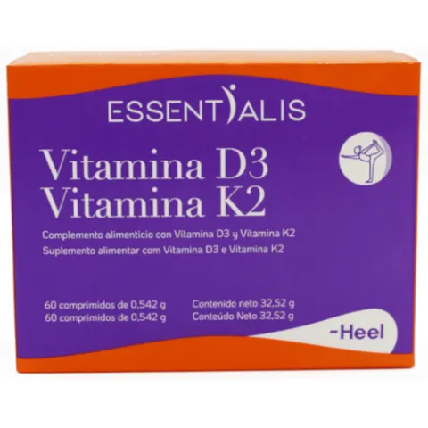 Essentialis Vitamina D3 + Vitamina K2 60comp – imagen 1