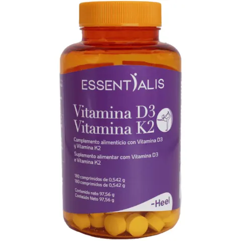 Essentialis Vitamina D3 Vitamina K2 180 comp – imagen 1