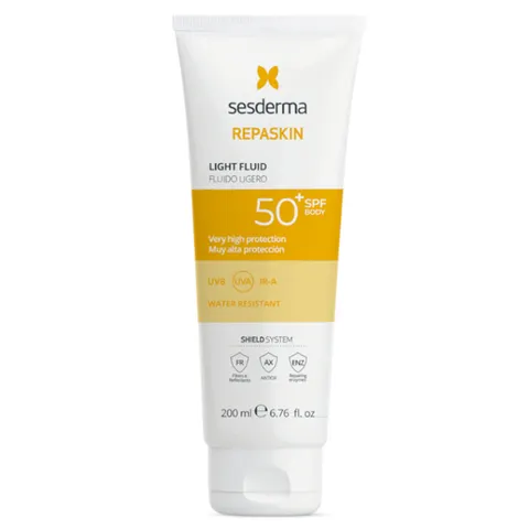 Sesderma Repaskin Boby Light Fluid Sunscreen SPF50+ 200mL SPF50+ – immagine 1