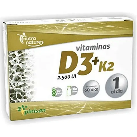 Pinisan D3+K2 Nutranature 60 Caps – imagen 1