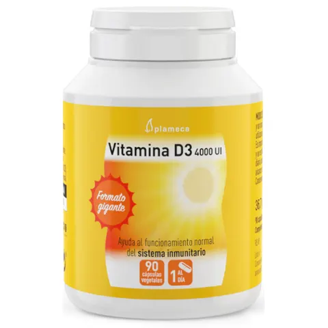 Plameca Vitamina D3 4000 UI 90 Cápsulas Vegetales – imagen 1