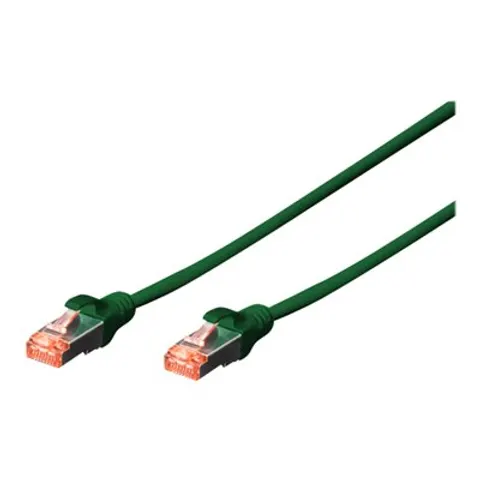 DIGITUS CAT 6 S/FTP Patchkabel, 10 Stück, 2m, grün – Bild 1