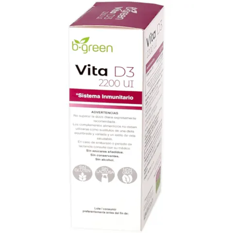 B-GREEN Vitamina D3 gotas 50 ml – imagen 1