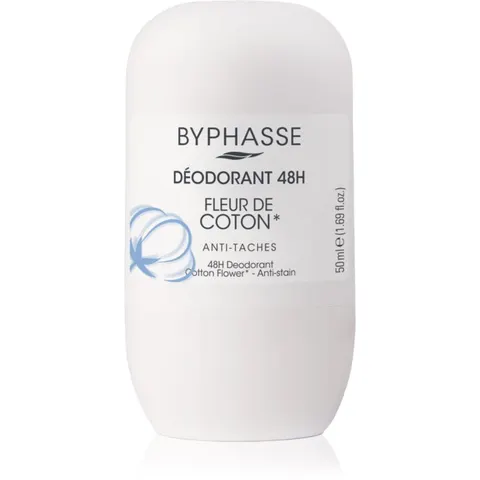 BYPHASSE Cotton Flower Deodorant roller 50 ml – afbeelding 1
