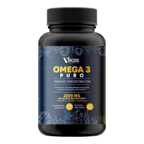 Vecos Nucoceutical Omega 3 Puro 120 perlas – imagen 1
