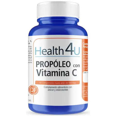 H4U Propóleo con Vitamina C 60 Comprimidos Masticables – imagen 1