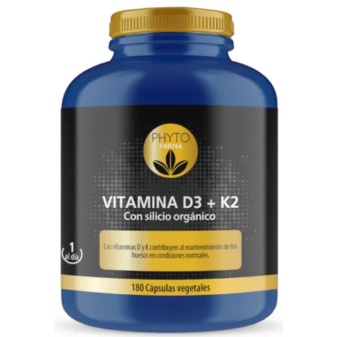PHYTOFARMA Vitamina D3 + K2 180 caps – imagen 1