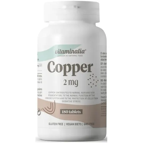 Vitaminalia Gluconato Cobre 2mg 180 Comprimidos – imagen 1
