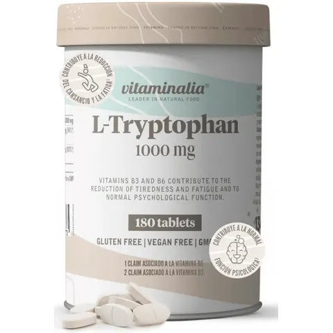 Vitaminalia L-Triptófano 1000mg + Vit. B6 y B3 180 Comprimidos – imagen 1