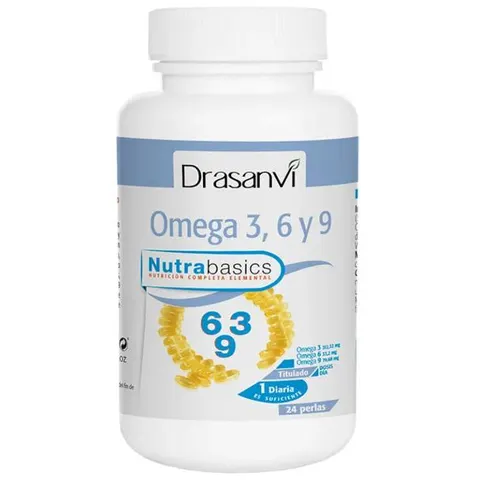 Drasanvi Nutrabasic Omega 3, 6 und 9, 24 Perlen – Bild 1