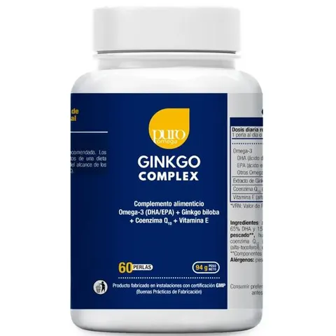 Puro Omega Ginkgo Complex 60 Perlas – imagen 1