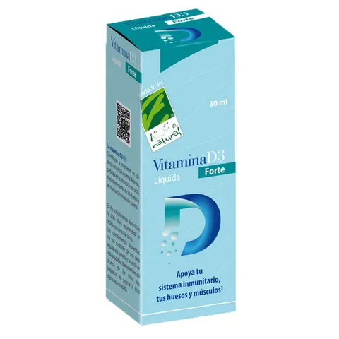 100% Natural Vitamina D3 Líquida Forte 30 ml – imagen 1