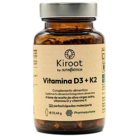 Nutribiotica S.l. Kiroot Vitamina D3 K2 120PRL – immagine 1