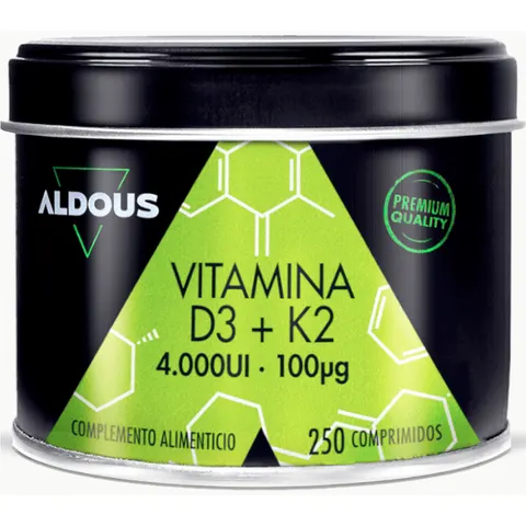 Aldous bio vitamina d3 + k2 250 comp – imagen 1