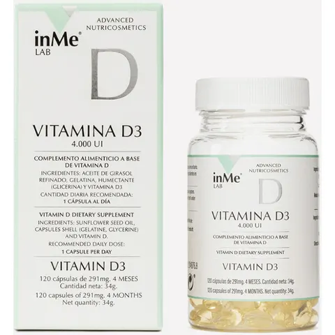 inMe LAB Vitamina D3 120 Cápsulas – imagen 1