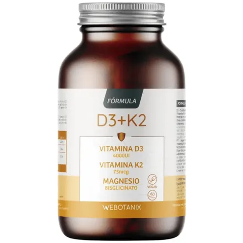 WeBotanix Vitamina D3+K2 60 Cápsulas – imagen 1