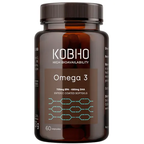 Kobho Labs Omega 3 + Vitamina E 60 Cápsulas – imagen 1