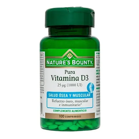 Nature's Bounty Vitamina D3 1000 Ui 100 comprimidos – imagen 1