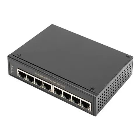 DIGITUS Industrial Gigabit Ethernet Switch, 8-Port – Bild 1