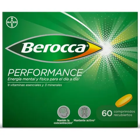 Berocca Performance Vitaminas y Rendimiento 60 Comprimidos – imagen 1