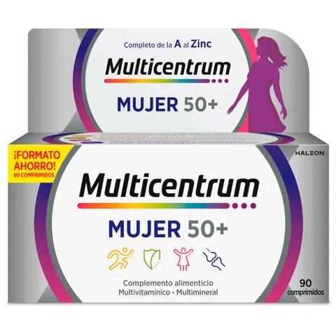 Multicentrum Mujer 50+ Vitaminas 90 comprimidos – imagen 1