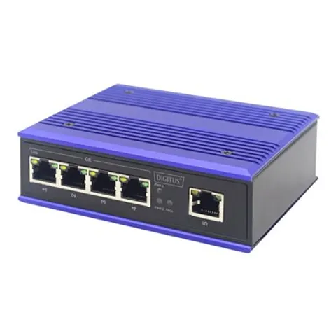 DIGITUS DN651118 - Switch, 5 puertos, Gigabit Ethernet – imagen 1