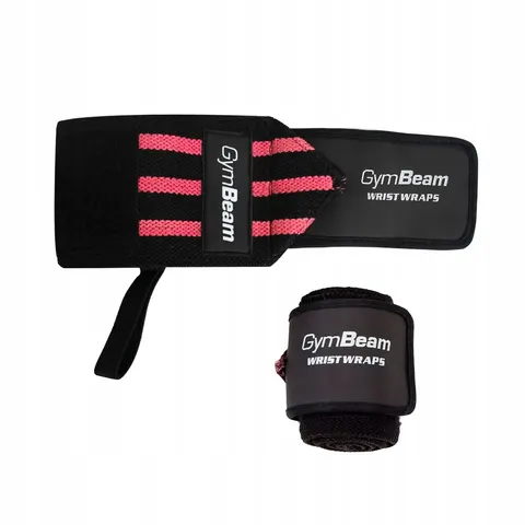 GymBeam Roze polswraps – afbeelding 1