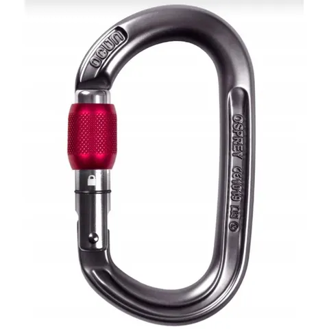 Karabinek Ocun Osprey Screw anthracite/red – zdjęcie 1