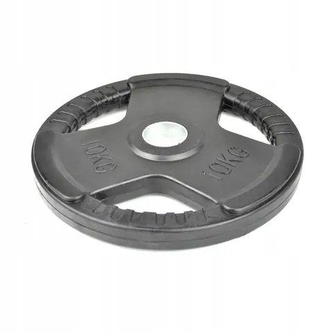 Master Metalen Haltergewicht 10 kg met Rubberen Coating – afbeelding 1