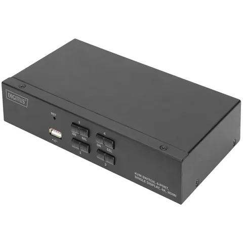 Digitus KVM Switch. 4 Port. Single Display. 4K. HDMI® – image 1