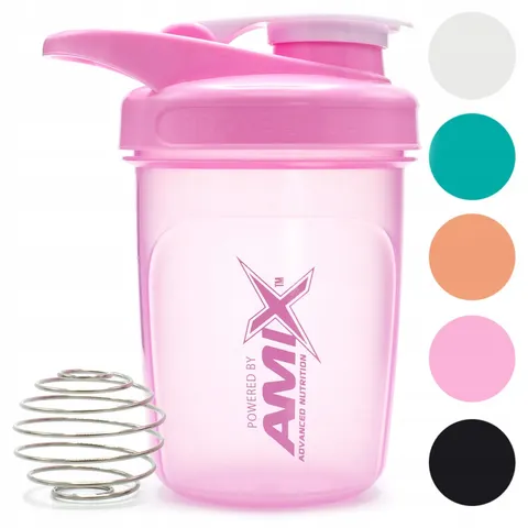 Amix bodybuilder shaker 300 ml naranja – imagen 1
