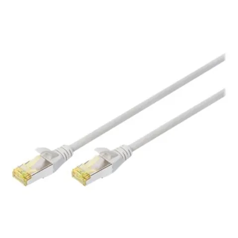 DIGITUS CAT 6A S/FTP Patchkabel, 10 Stück, 1m, grau – Bild 1