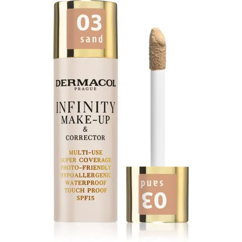 Dermacol Infinity full coverage foundation SPF 15 shade 03 Sand 20 g – image 1