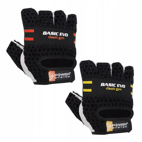 Power-System Basic Evo Rode Fitnesshandschoenen Maat S – afbeelding 1