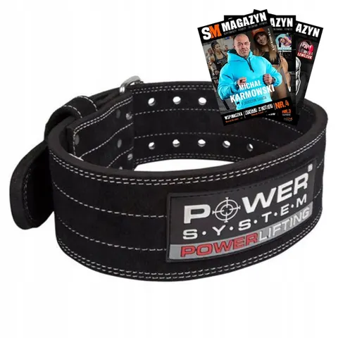 Power System Pas Powerlifting Belt-black-m – zdjęcie 1