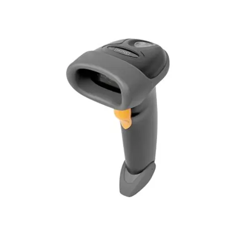 DIGITUS Barcode Handscanner 1D/2D Kabel QR-Code grau – Bild 1