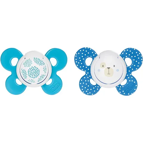 Chicco Physio Comfort 6-16m dummy Boy-Dots/Bear 2 pc – image 1