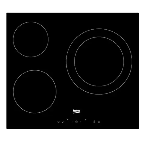 BEKO Table vitrocéramique 3 radiants HIC63402T – image 1