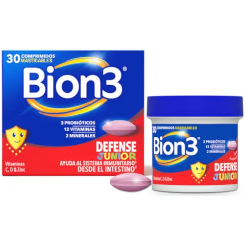 Bion3 Defense Junior 30 Comprimidos Masticables – imagen 1