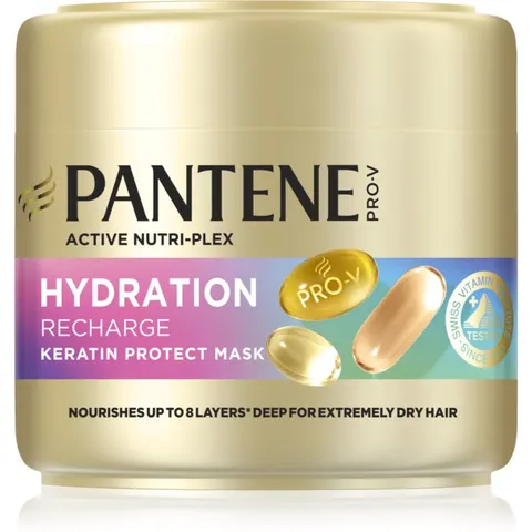 Pantene Pro-V Active Nutri Plex Hydration Recharge Herstellende en Hydraterende Haarmasker met Keratine 300 ml – afbeelding 1