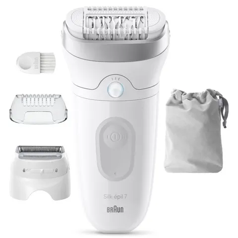 BRAUN Silk·épil 7-030 Epilierer, Weiss – Bild 1