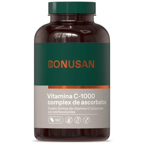 Bonusan Vitamina C 1000 Mg Ascorb 180 Tabs – imagen 1