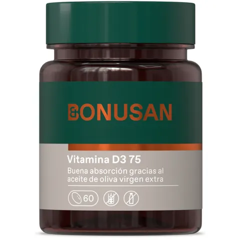 Bonusan Vitamina D3 75mcg 60caps – imagen 1