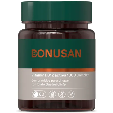 Bonusan Vitamina B12 Activa 1000mcg 60comp – imagen 1