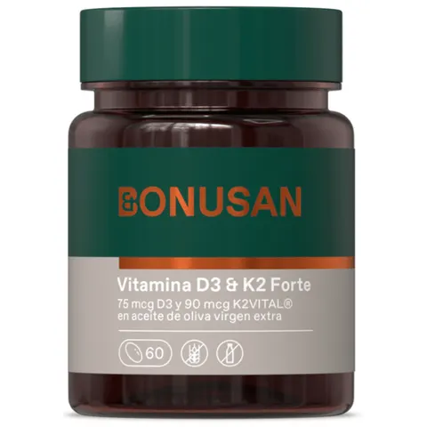 Bonusan Vitamina D3 & K2 60 Perlas – imagen 1