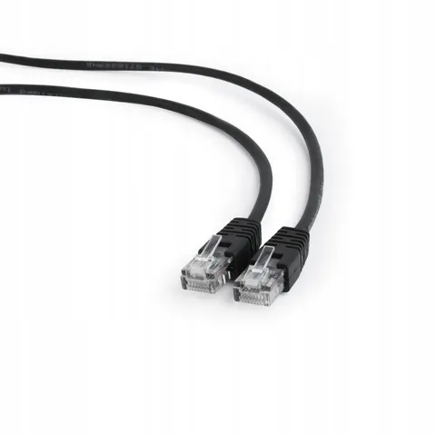 UTP Cat5E patchkabel, 0.5 m, zwart – afbeelding 1